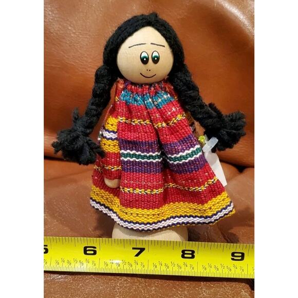 5 Inch 2015 Guatemalan Dios Te Bendiga Wooden God Bless You Doll Figurine - Picture 8 of 9